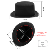 Sombrero Copa Steampunk + Gafas