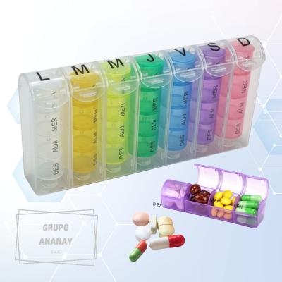 Estuche pastillero semanal - 28 divisiones
