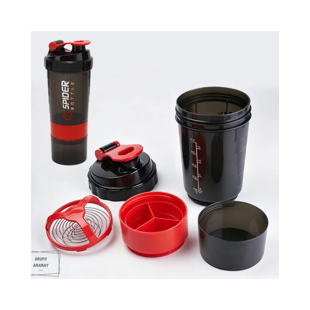 Shaker de proteíanas 03 cuerpos